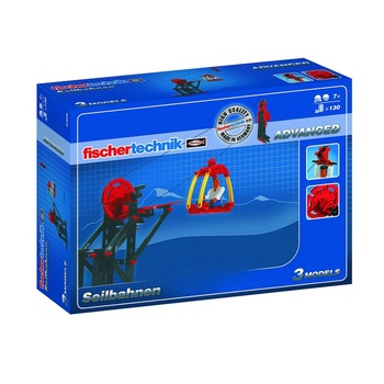 Set constructie Fischertechnik Advanced Teleferic, 3 modele Set constructie Fischertechnik Advanced Teleferic, 3 modele