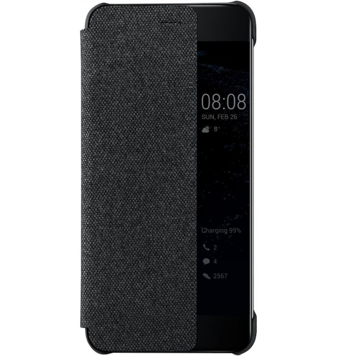 Защитен калъф Huawei View Cover за P10, Dark Gray