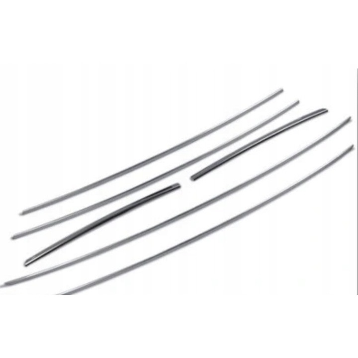 Set 6 benzi autoadezive pentru geamurile laterale pentru Peugeot 308 II Kombi, Plastic/PVC, Crom