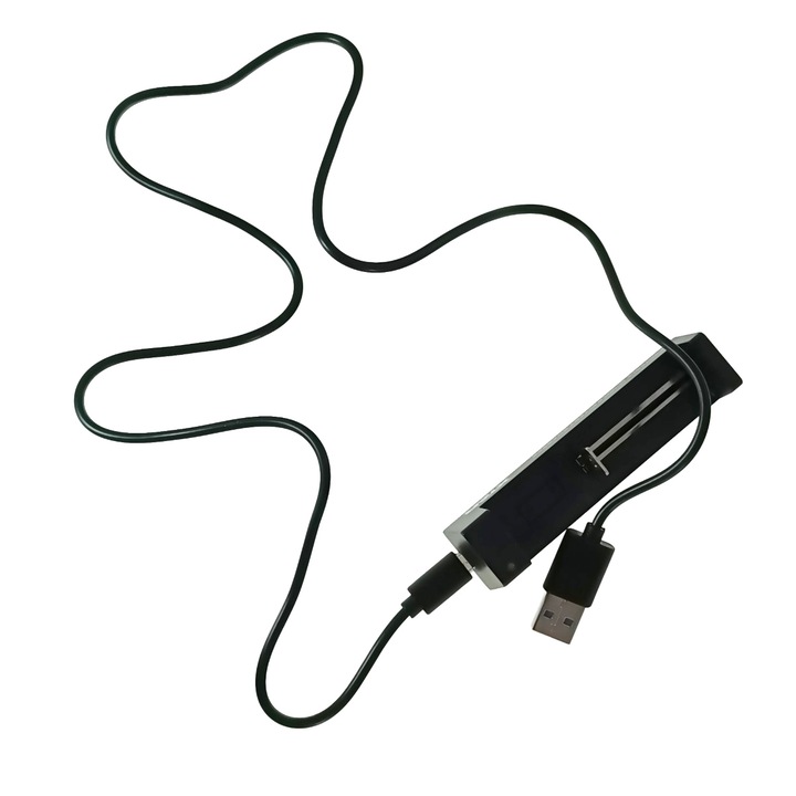 Incarcator acumulatori Li-Ion 1 x tip 18650, XTAR MC1 32648, cablu 81cm, negru