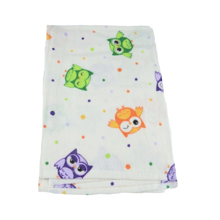 Scutec din finet reutilizabil 80 x 60 cm pentru bebelusi Mini Junior 8060-A2, Alb 0 luni +