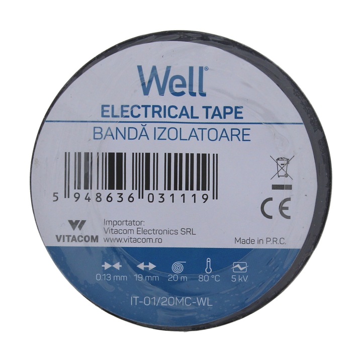Well IT01/20MC-WL PVC szigetelőszalag 20m x 19 mm