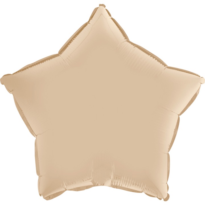 Balon Folie Stea, Satin Ivory, 46 cm, 192000SCR