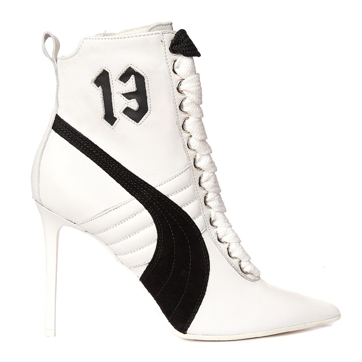PUMA High Heel Leather Rihanna, Piele Naturala, Alb,Marime