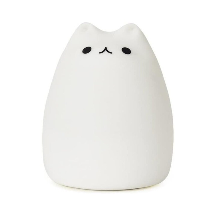 Преносима нощна лампа, 7 LED цвята, силикон без BPA, сензорно управление