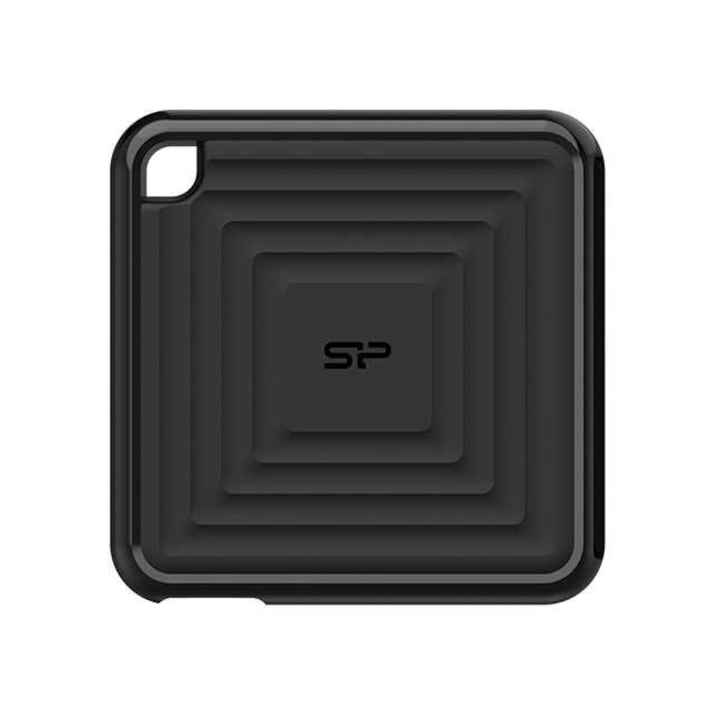 Външен SSD Silicon Power PC60, 2TB, USB 3.2 Gen2 Type-C, Черен