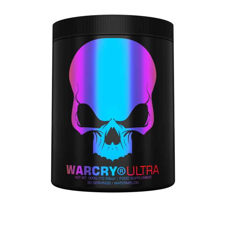 Pudra Genius Nutrition, Warcry Ultra 300 g cu aroma Watermelon, Pre-workout pentru antrenamente intense cu aroma de Pepene
