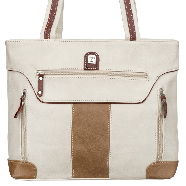 Дамска чанта, Kaletnik, Полиестер, HE15165, Бежов