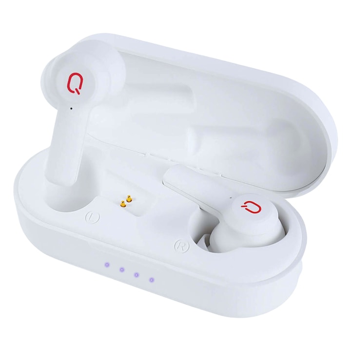 Casti wireless QuTek GameOn fitness, bluetooth, rezistente la apa IPX5, TWS, noise cancellation