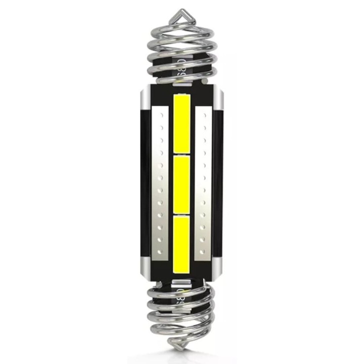 Bec LED Auto c5w AutoREY® Premium Sofit, Arc cu Dimenisune Reglabila 39mm-41mm 42mm Canbus, pentru Plafoniera, Portbagaj, Lampi numar, Interior, Lumina Alba, fara eroare in bord