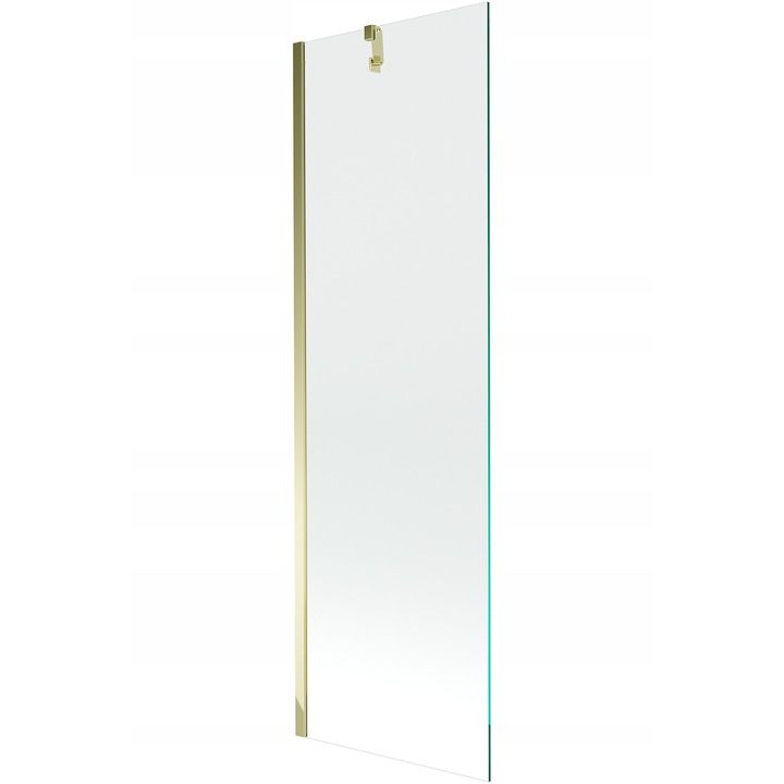 Paravan cada 60x150 cm Silla Pro, Pliabil, sticla clara, profil Auriu