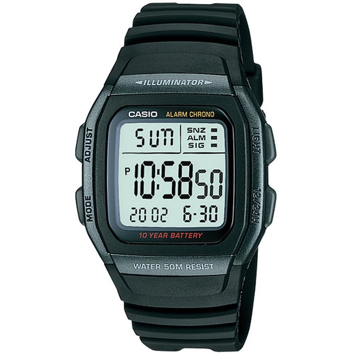 Мъжки часовник Casio Digital W-96H-1BVDF