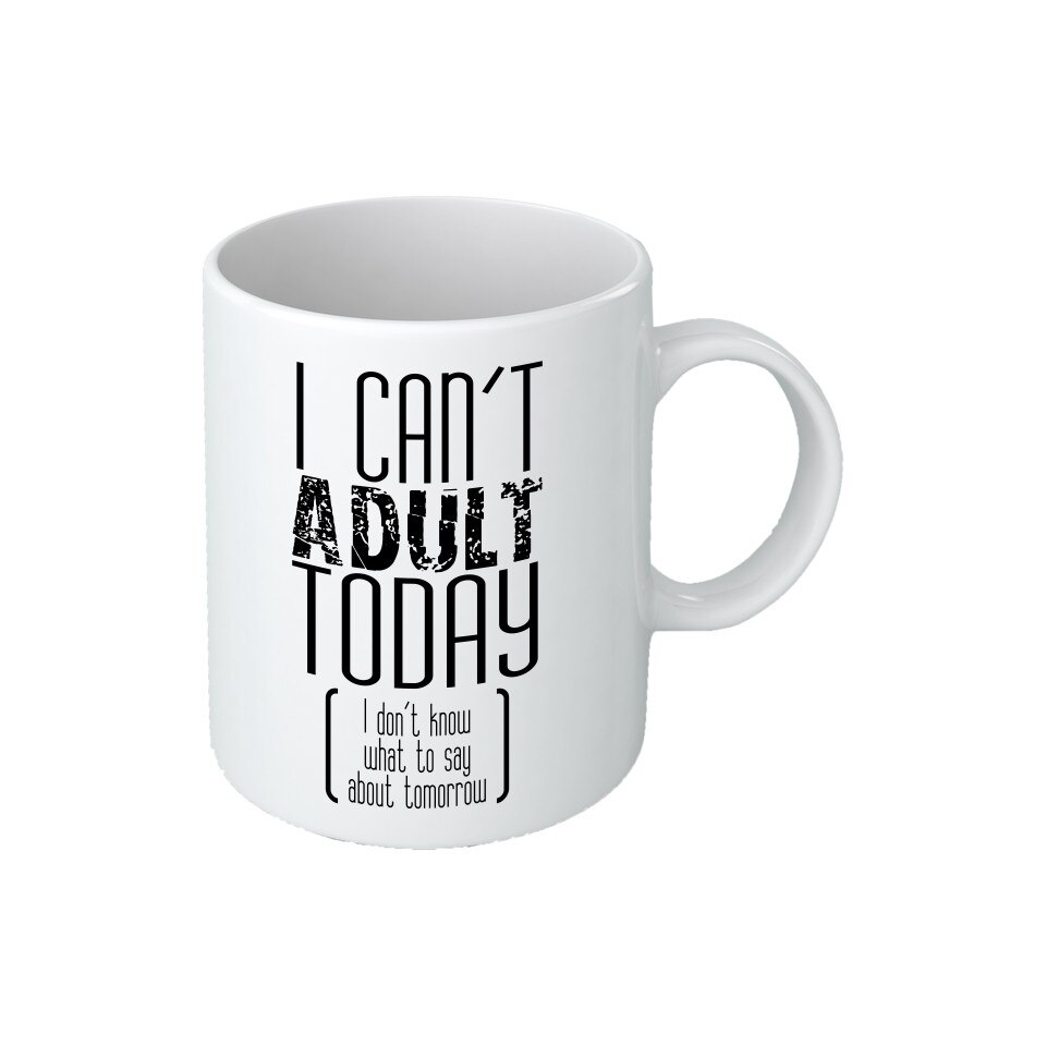 Cana personalizata Can’t adult today , ceramica, Maxx, 325 ml