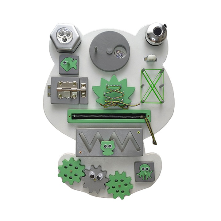 Placa senzoriala busy board, broscuta, 46x35x1.2 cm