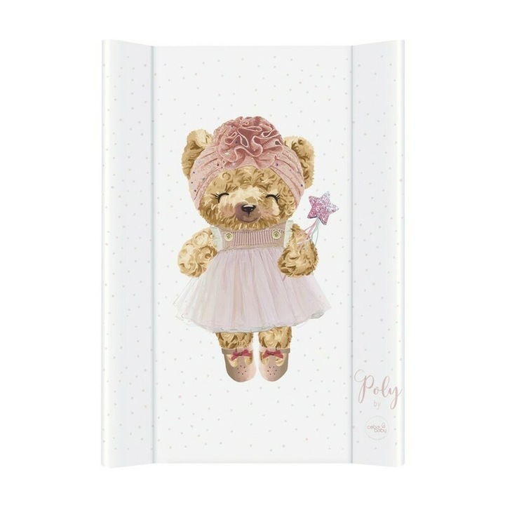 Saltea de infasat, Ceba Baby, ConfortFluffy Puffy Poly, 50x70 cm, Atasabila la patut, Fara BPA, 0 luni+, Multicolor