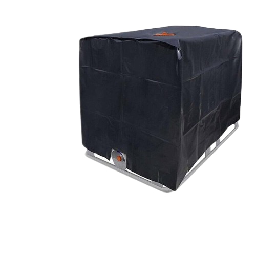 Afdekzeil voor watertank, 1000 l, IBC, met ritssluiting en