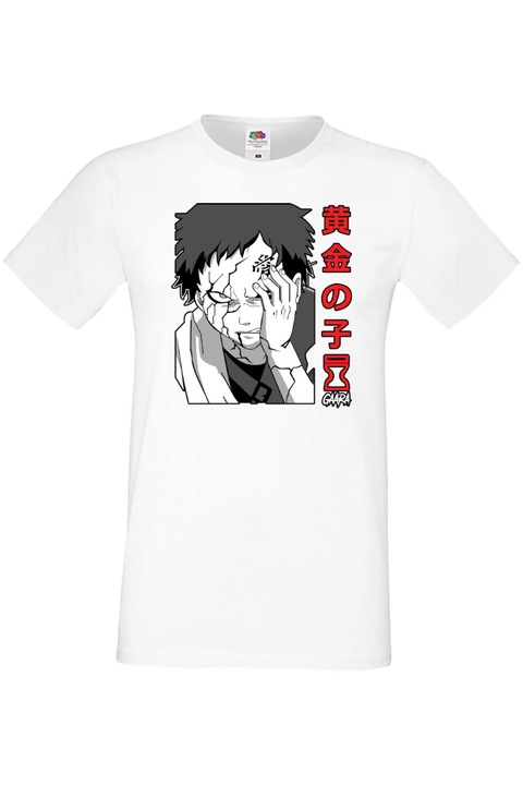 Férfi póló Manga Anime Japan Comics Animation naruto uzumaki sasuke uchiha kakashi hatake sakura haruno gaara zabuza chidori ramen jiraya akatsuki ninja Naruto Gaara 02 var-039, Fehér