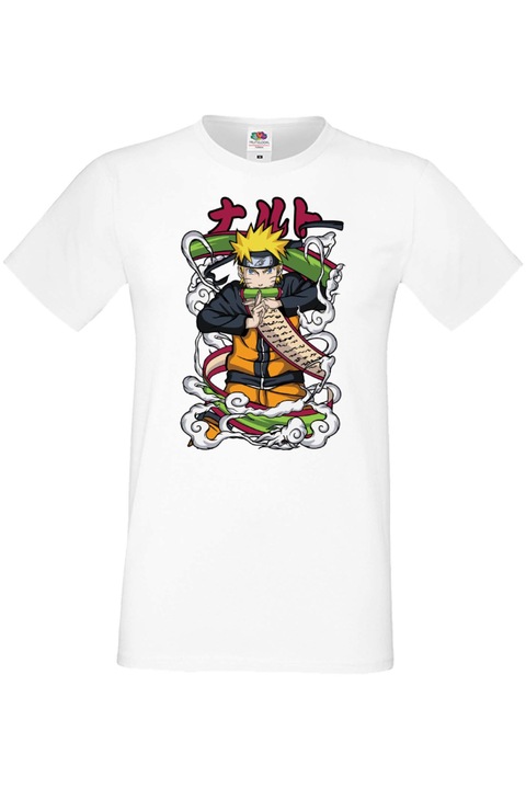 Tricou barbati Manga Anime Japan Comics Animation Tralala Naruto Toad Sage var-008, Alb, S