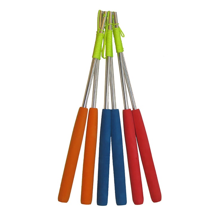 Set 6 bete pentru acrobatii, Acrobat, Aluminiu, 32.5 cm, Multicolor