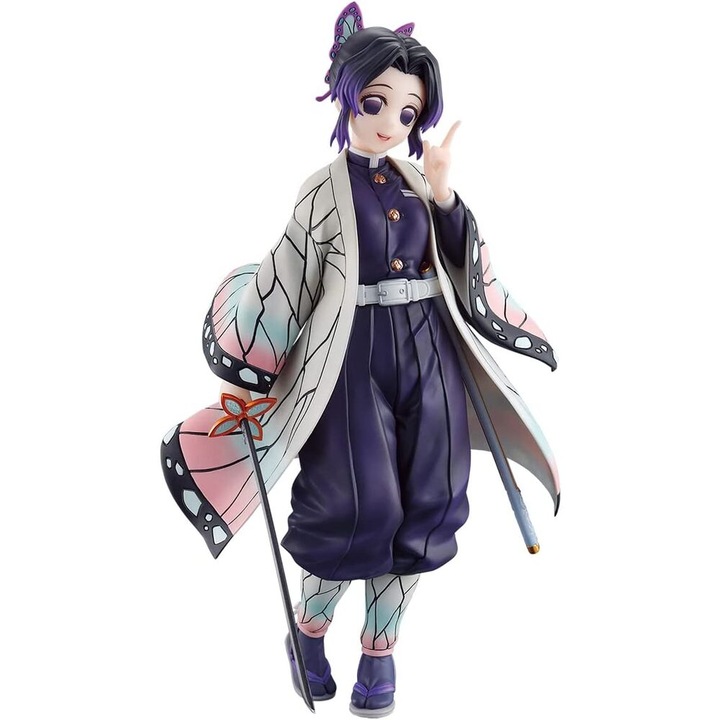 Figurina Banpresto, Demon Slayer, Hashira Shinobu Kocho Ichibansho, 23 cm, Multicolor
