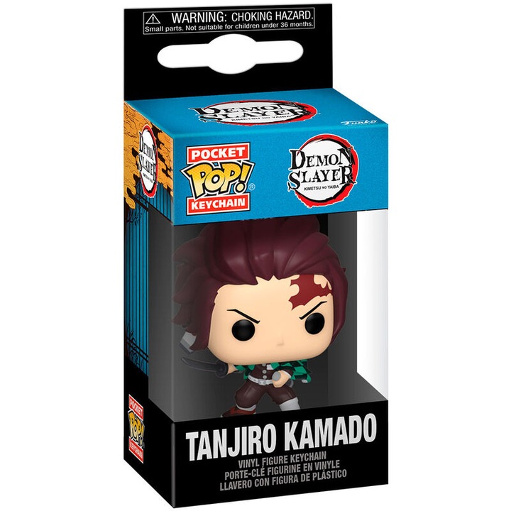 Kulcstartó Tanjiro Kamado, FunKo, Multicolor színekkel