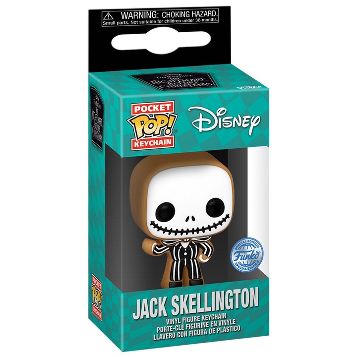 Kulcstartó Jack Skellingtonnal, FunKo-val, többszínű
