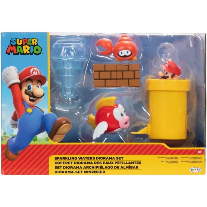 Figurakészlet, Jakks Pacific, Super Mario Bros, 6 cm