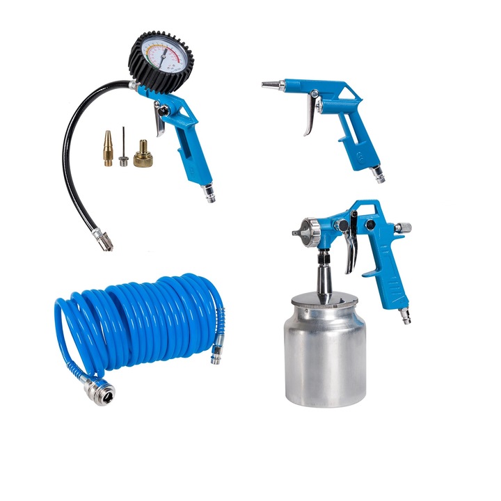 Set 7 accesorii pneumatice pentru compresor, Airpress