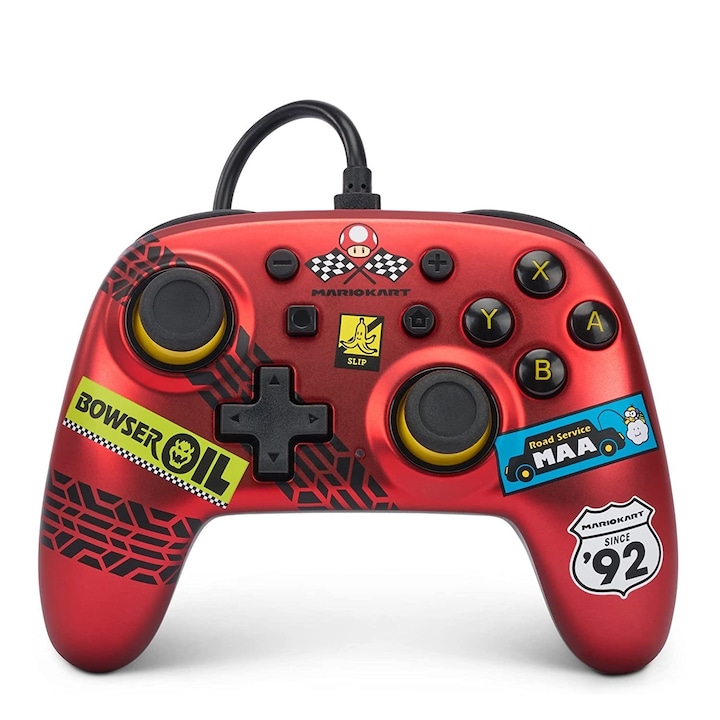 PowerA Nano Wired Nintendo Switch Mario Kart - Racer Red vezetékes kontroller