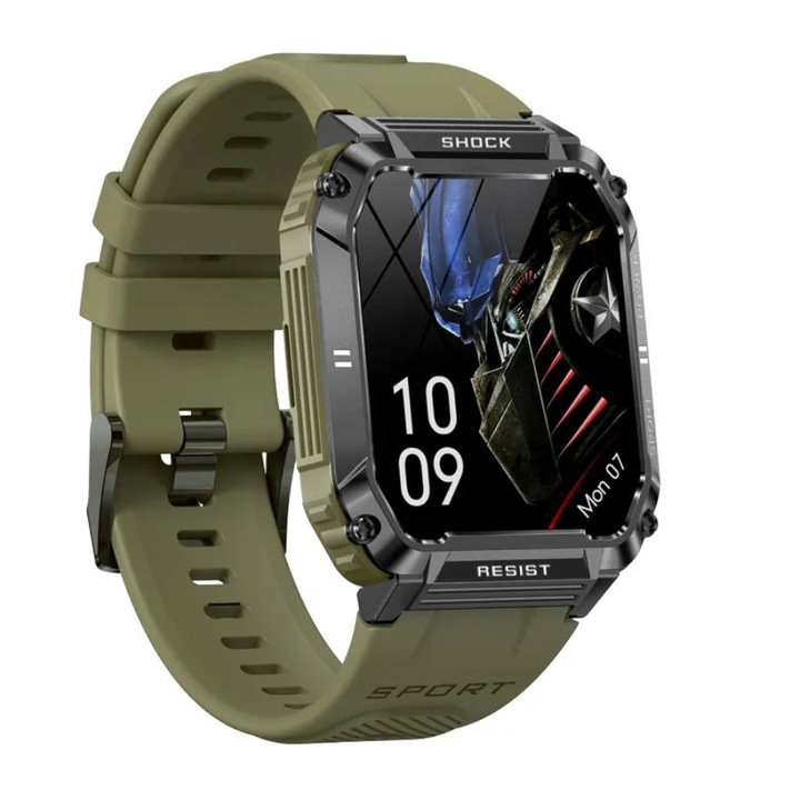 Singlait S3 Jungle okosóra, hívásértesítés, érintőképernyő, zöld