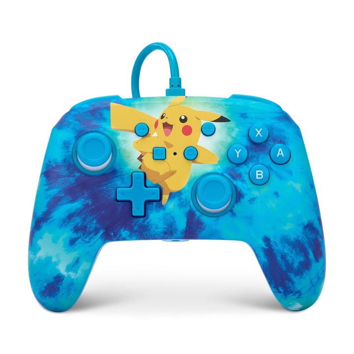 PowerA Enhanced Wired Nintendo Switch/Lite/OLED Tie Dye Pikachu Vezetékes kontroller