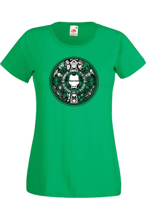 Noi Polo Marvel Kepregenyek Tralala Avengers iron man captain amerika hulk spiderman black widow thor dr strange thanos marvel comics kepregenyek marvel Marvel Avengers Aztec Calendar, Zöld