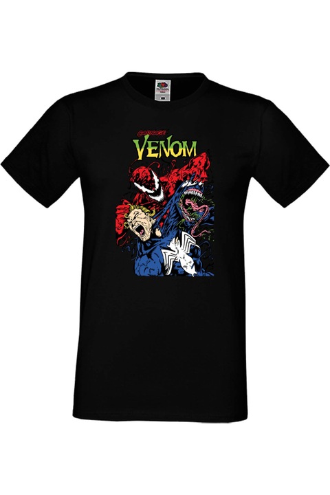 Férfi póló venom carnage spiderman marvel comics Carnage vs Venom, Fekete