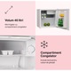 Frigider minibar STARCREST SMB-46WHE, 46 l, Clasa E, H 49.5 cm, Alb