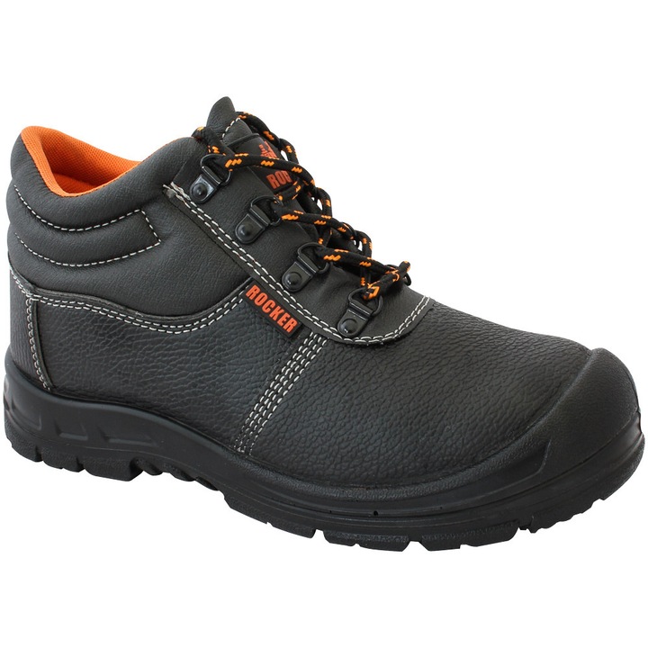 Bocanci protectia muncii, Rocker, Sintetic, Negru, 40 EU