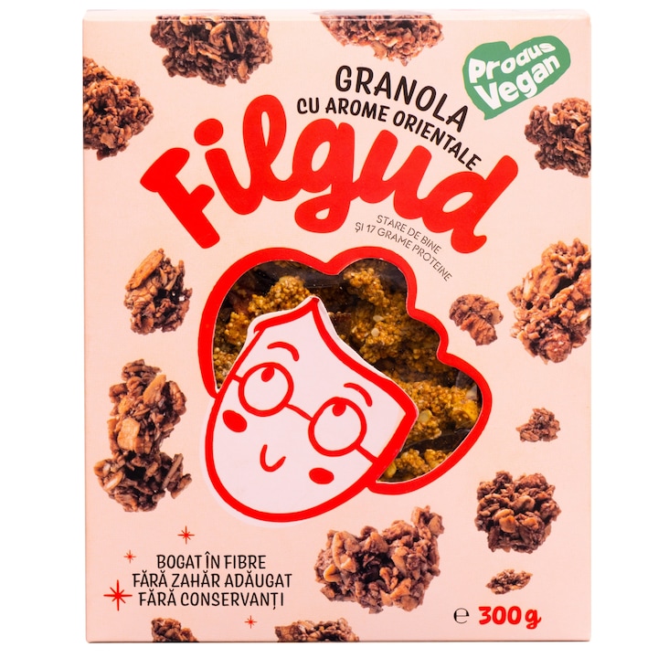 Granola cu arome orientale FILGUD, din amarant, fara zahar si fara cereale 300 g