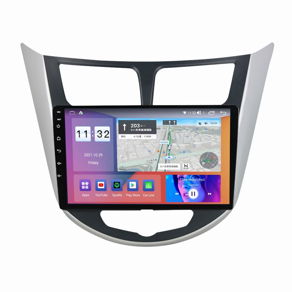 Navigatie dedicata Hyundai Accent 2010-2016, NAVI-IT, 4 GB RAM 32 ROM ...