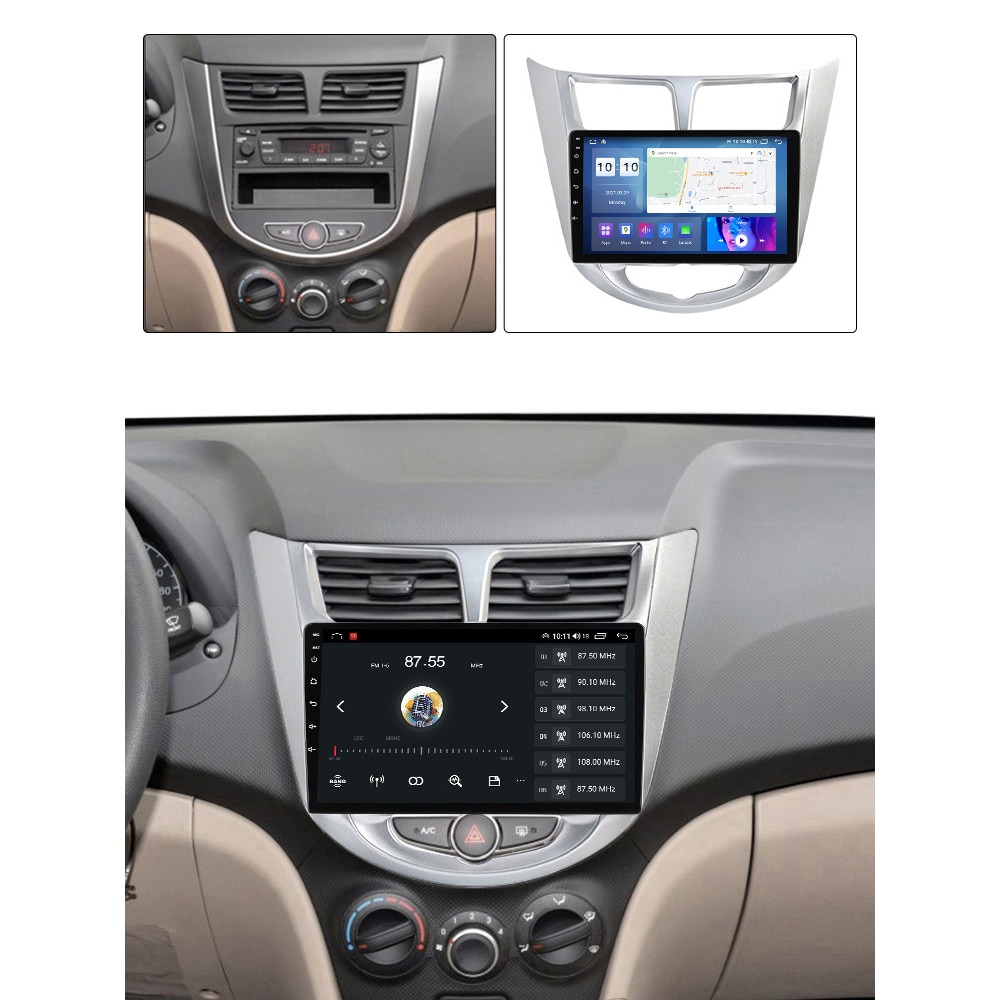 Navigatie dedicata Hyundai Accent 2010-2016, NAVI-IT, 4 GB RAM 32 ROM ...