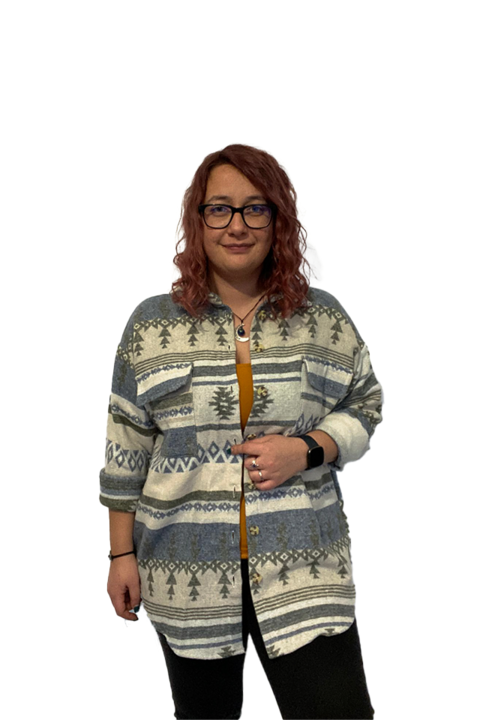 Camasa - Jacheta in stil Aztec, Verde