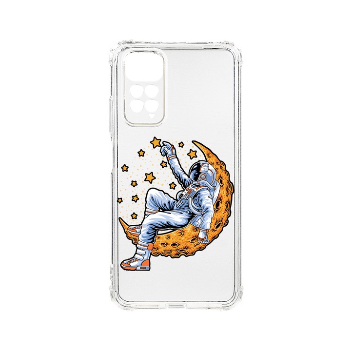 Силиконов калъф BestCase за Xiaomi Redmi Note 11 Pro 4G / 5G, Astronaut On Moon, 1.5MM, Anti Shock, AS 1001