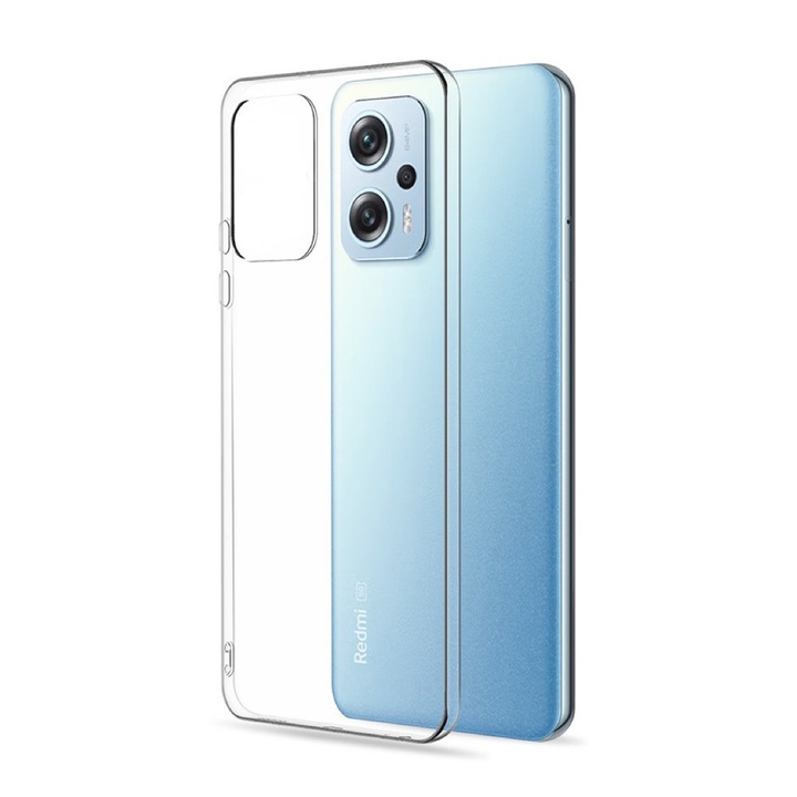 Xiaomi Redmi Note 12 5G (Globál) / Poco X5 5G kompatibilis szilikon hátlaptok, vékony, átlátszó, 1mm