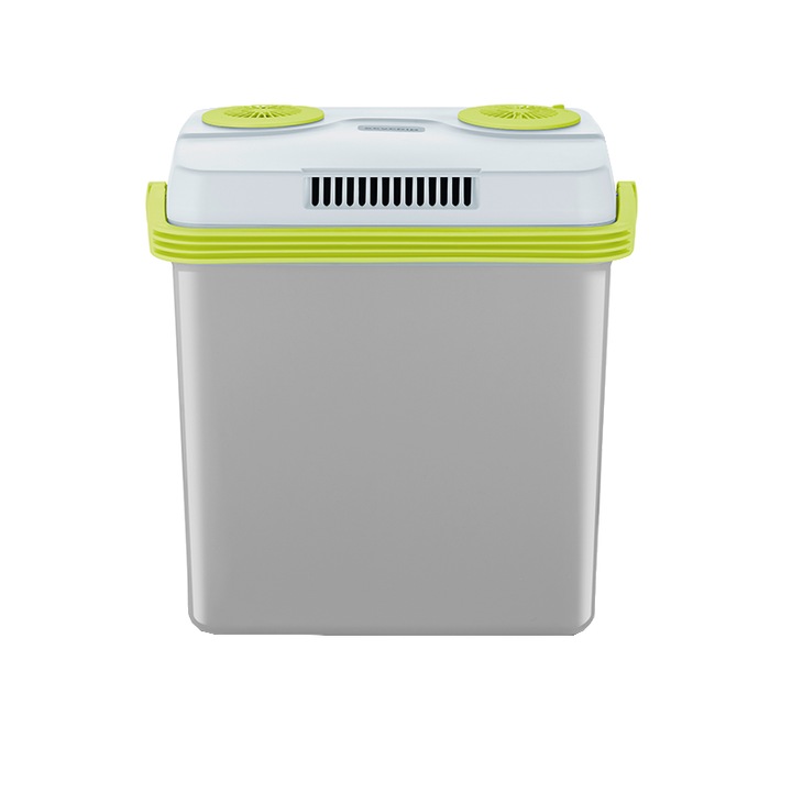 Lada frigorifica electrica Severin, Cool Box, capacitate 19 litri, pastreaza mancarea rece/calda, conectare la masina, functie Eco, indicator luminos, maner ergonomic, gri