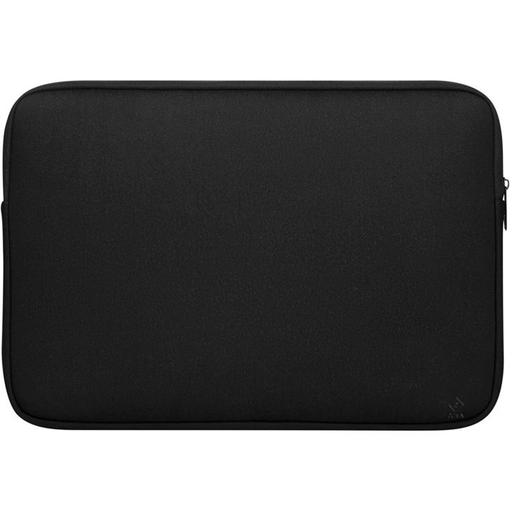 Geanta pentru laptop, Zola®, diagonala maxima 15.6”, inchidere fermoar, captusita cu un burete moale impotriva socurilor, neagra, 39x29x1.5 cm