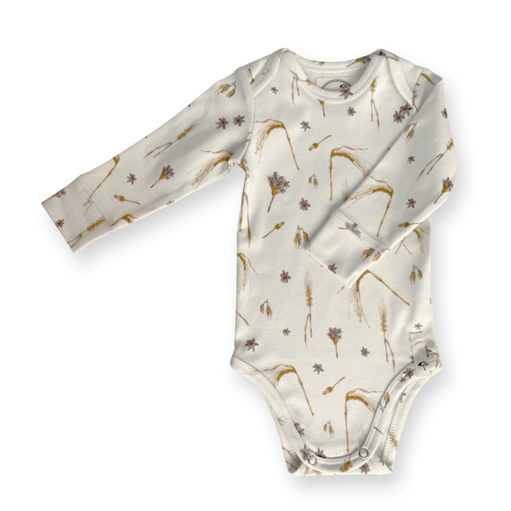 Body cu maneca lunga Vigga Wheat, SagaCopenhagen, Alb, Alb