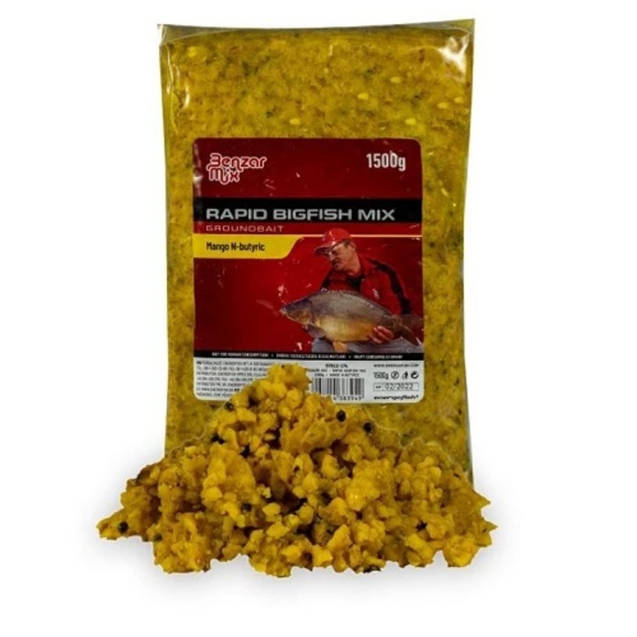 Захранка Benzar Mix Rapid Bigfish Mix, Mango-butyric, 1.5 кг