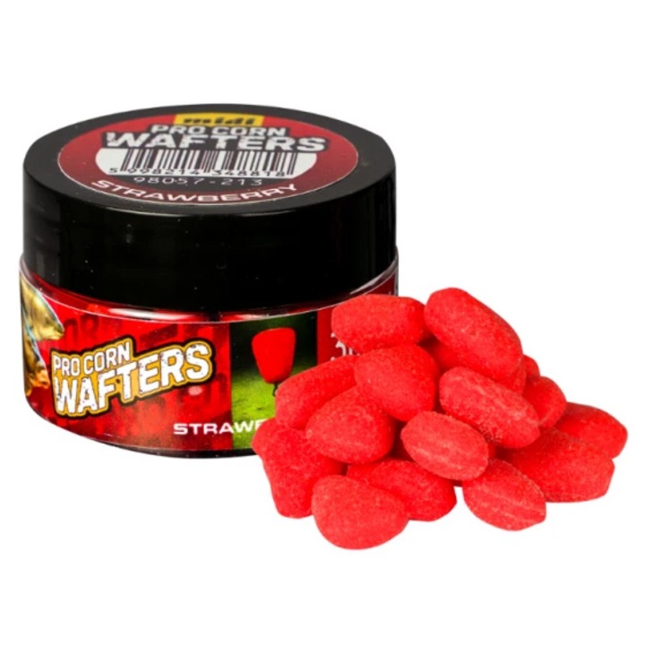 Стръв Wafters Benzar Mix Pro Corn Midi Strawberry, 10 мм, 30 мл