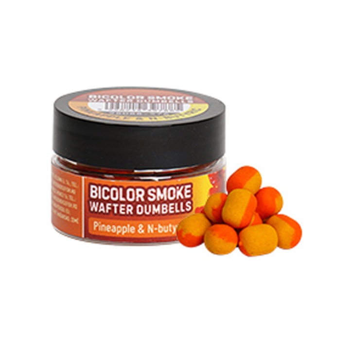Дъмбели Wafter Benzar Mix Bicolor Smoke, 10x8 мм, Pineapple-N-butyric