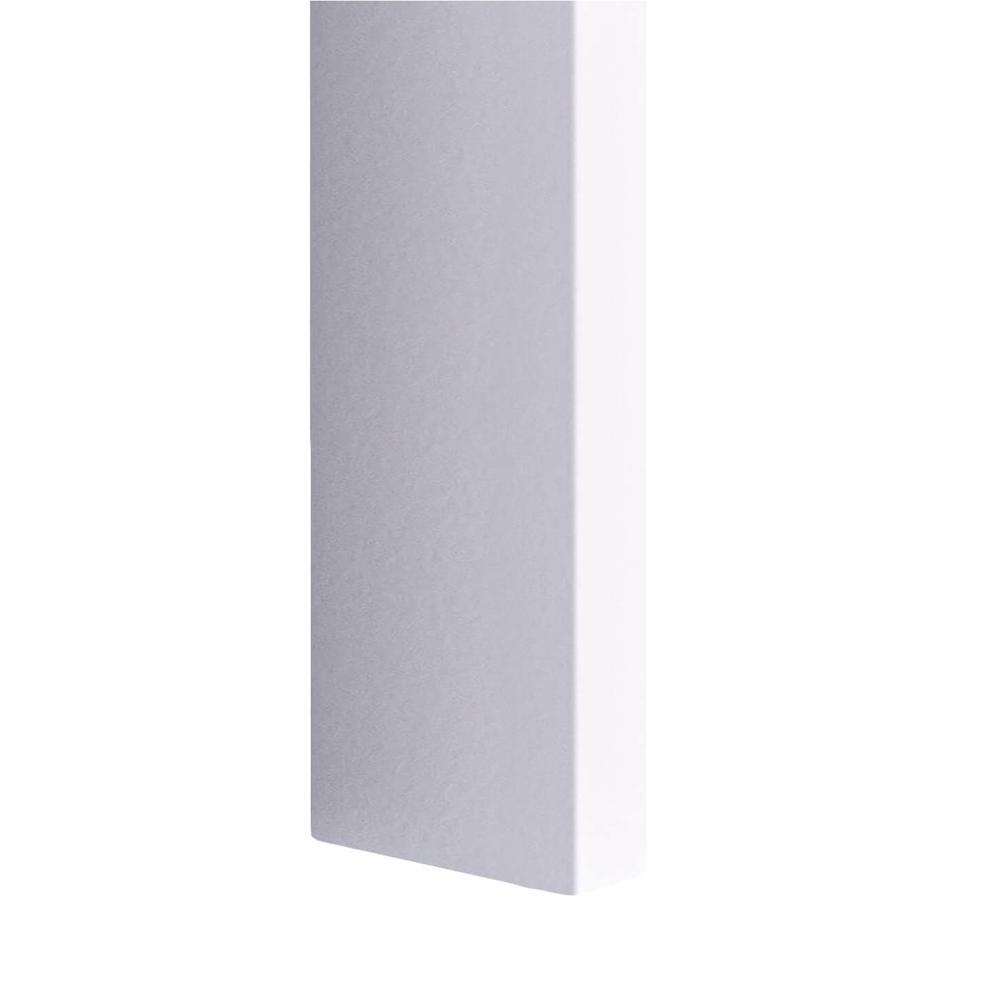 Стенна дървена облицовка, ламиниран MDF, Lameo, бял мат, 22 x 70 mm ...