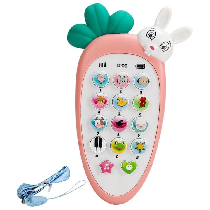 Интерактивна бебешка играчка, Oein, PVC, 3 месеца+, Многоцветна