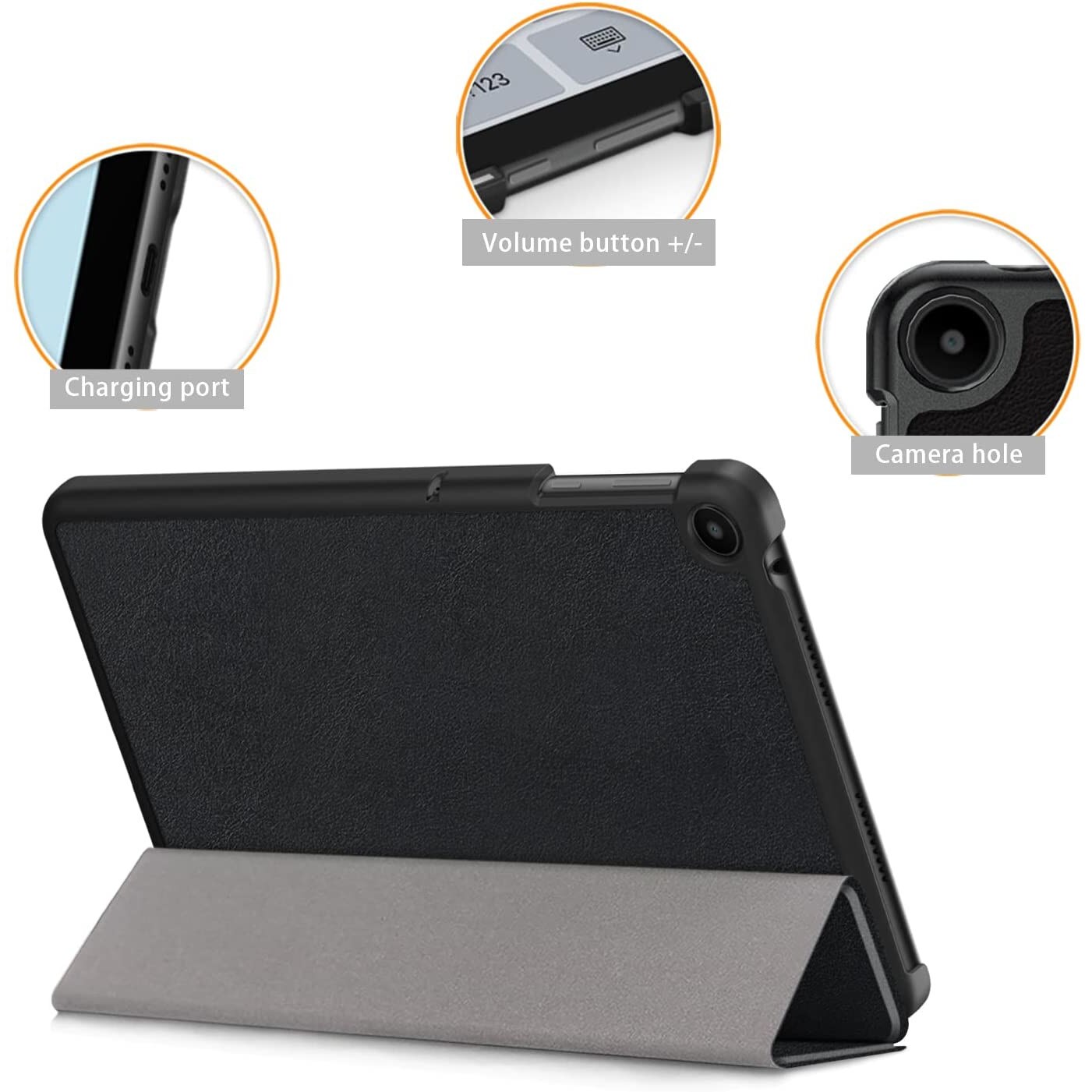 Husa pentru Huawei MatePad SE 10.4 inch UltraLight Slim functie stand Aiyando, negru